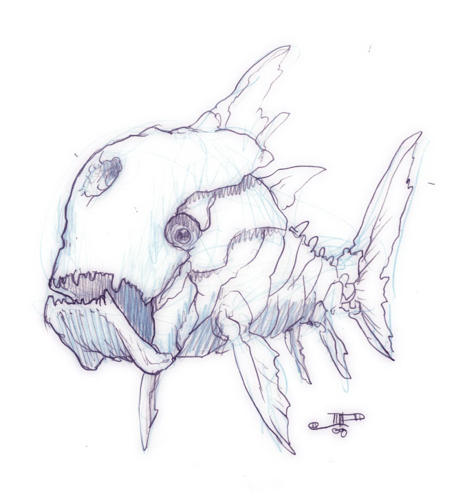 sea monster sketch